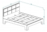 Кровать КР №12 ЛДСП "Соната" 